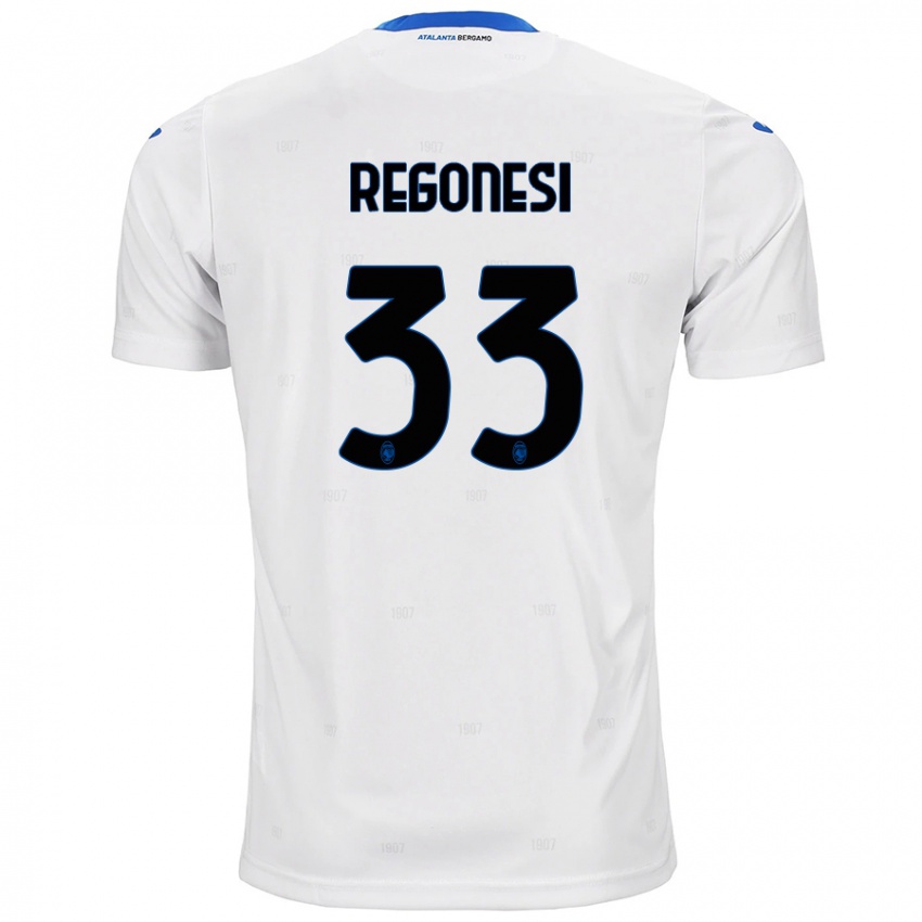 Niño Camiseta Iacopo Regonesi #33 Blanco 2ª Equipación 2024/25 La Camisa Chile