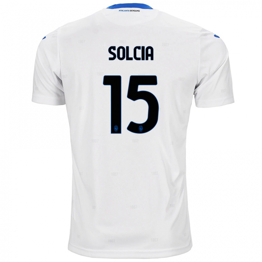 Niño Camiseta Daniele Solcia #15 Blanco 2ª Equipación 2024/25 La Camisa Chile