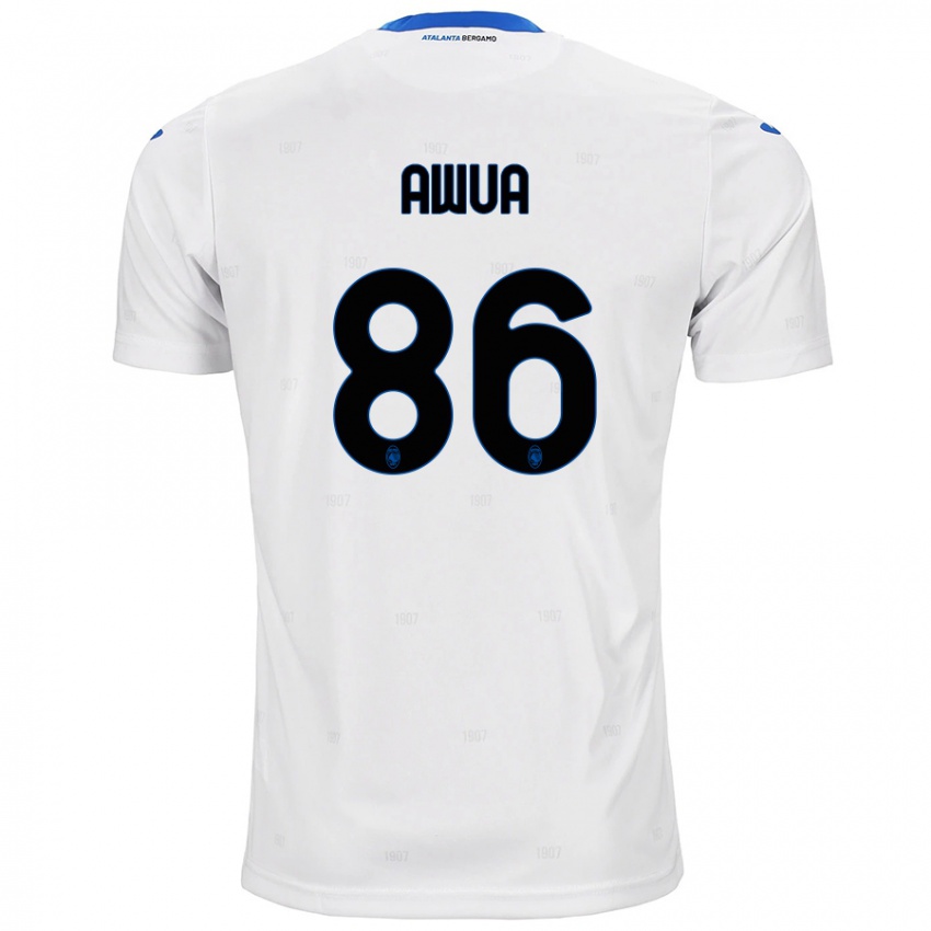 Niño Camiseta Theophilus Awua #86 Blanco 2ª Equipación 2024/25 La Camisa Chile