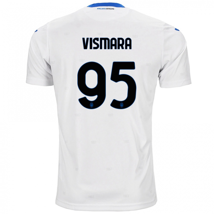 Niño Camiseta Paolo Vismara #95 Blanco 2ª Equipación 2024/25 La Camisa Chile