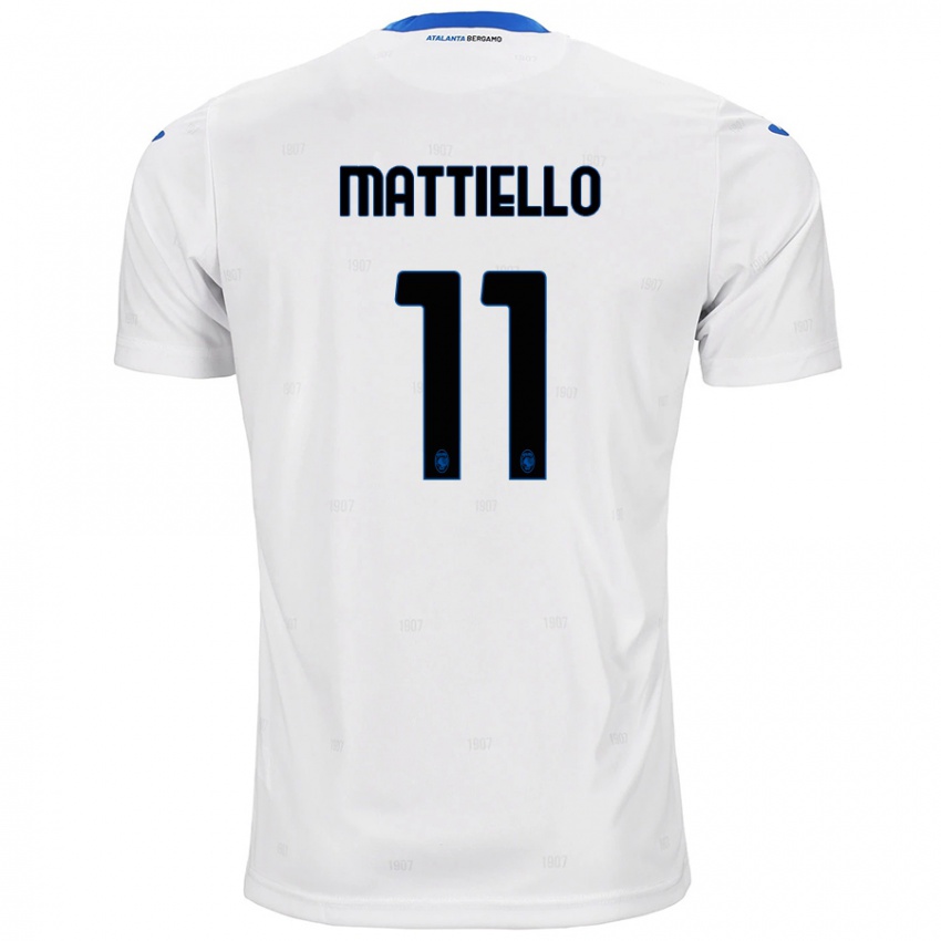 Niño Camiseta Federico Mattiello #11 Blanco 2ª Equipación 2024/25 La Camisa Chile