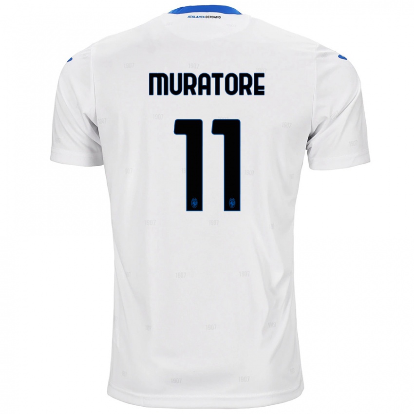 Niño Camiseta Simone Muratore #11 Blanco 2ª Equipación 2024/25 La Camisa Chile