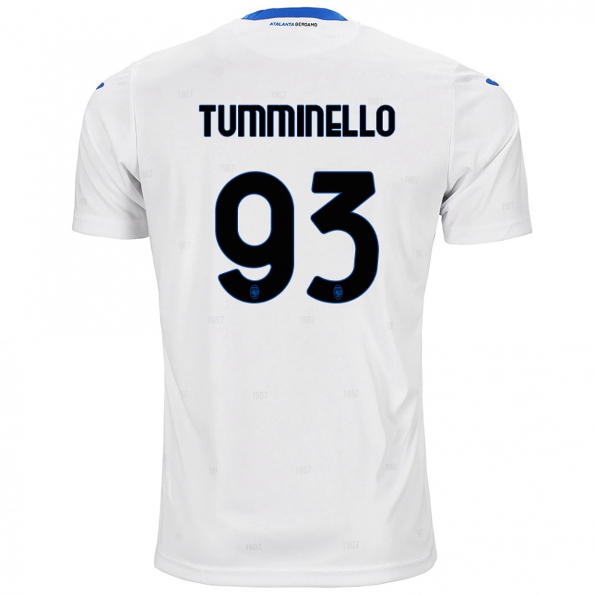 Niño Camiseta Marco Tumminello #93 Blanco 2ª Equipación 2024/25 La Camisa Chile