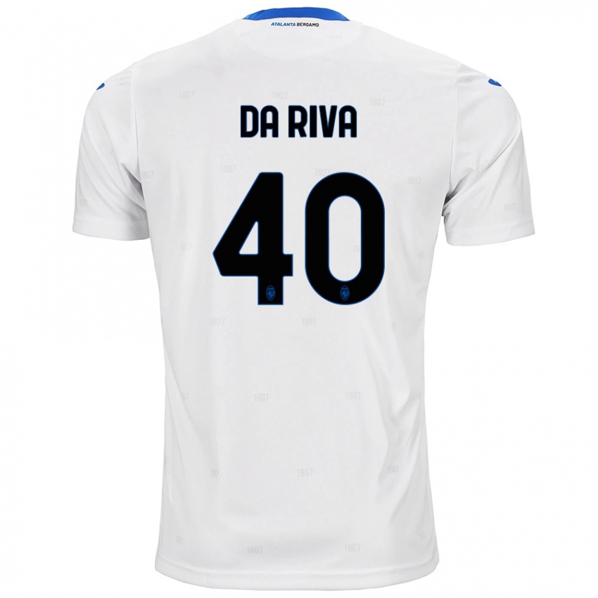 Niño Camiseta Jacopo Da Riva #40 Blanco 2ª Equipación 2024/25 La Camisa Chile