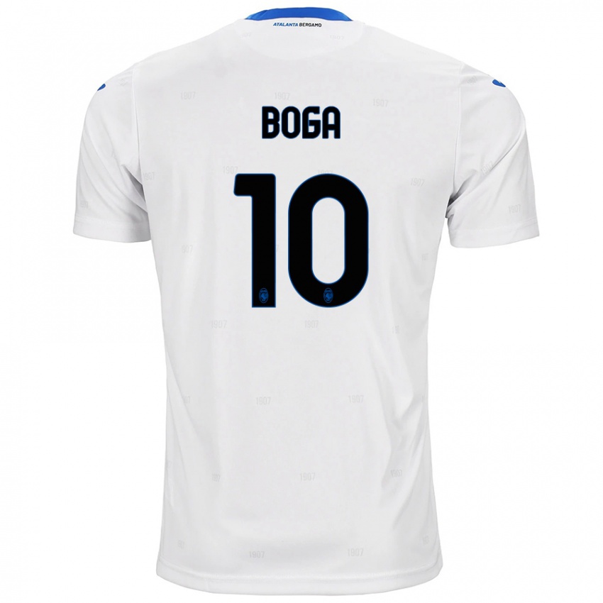 Niño Camiseta Jeremie Boga #10 Blanco 2ª Equipación 2024/25 La Camisa Chile