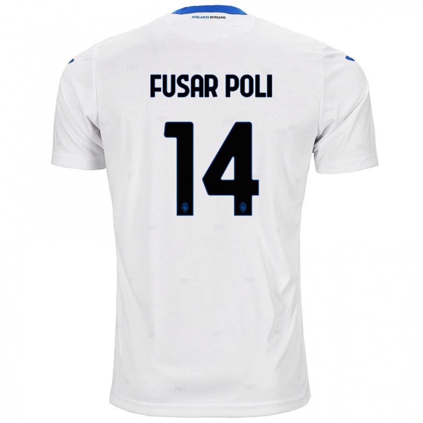 Niño Camiseta Giulia Fusar Poli #14 Blanco 2ª Equipación 2024/25 La Camisa Chile