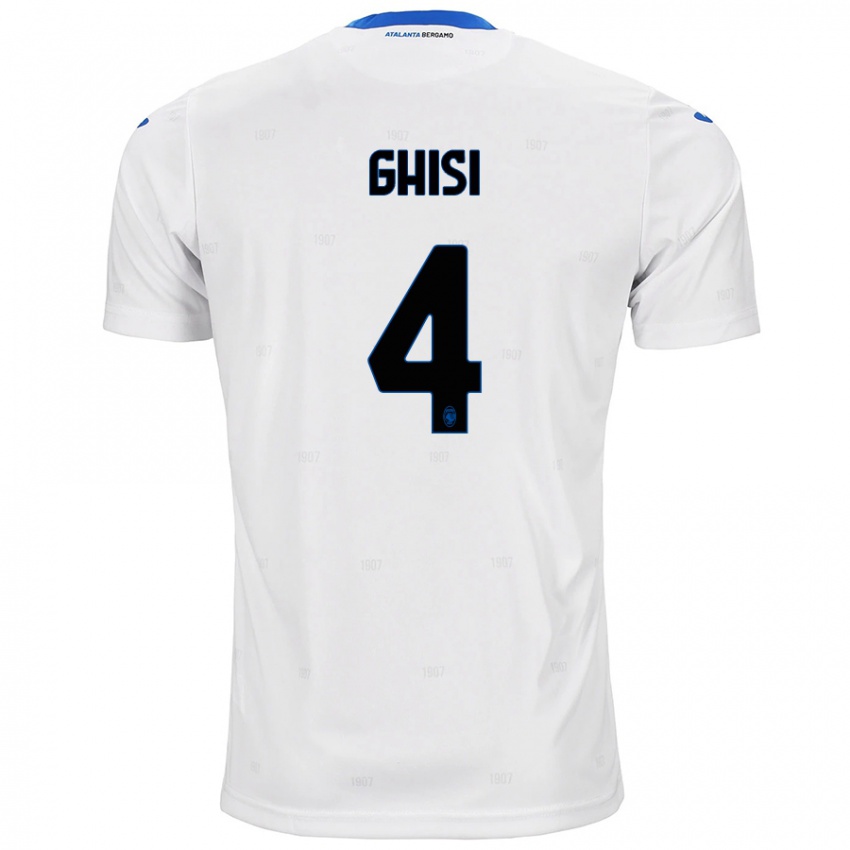 Niño Camiseta Laura Ghisi #4 Blanco 2ª Equipación 2024/25 La Camisa Chile