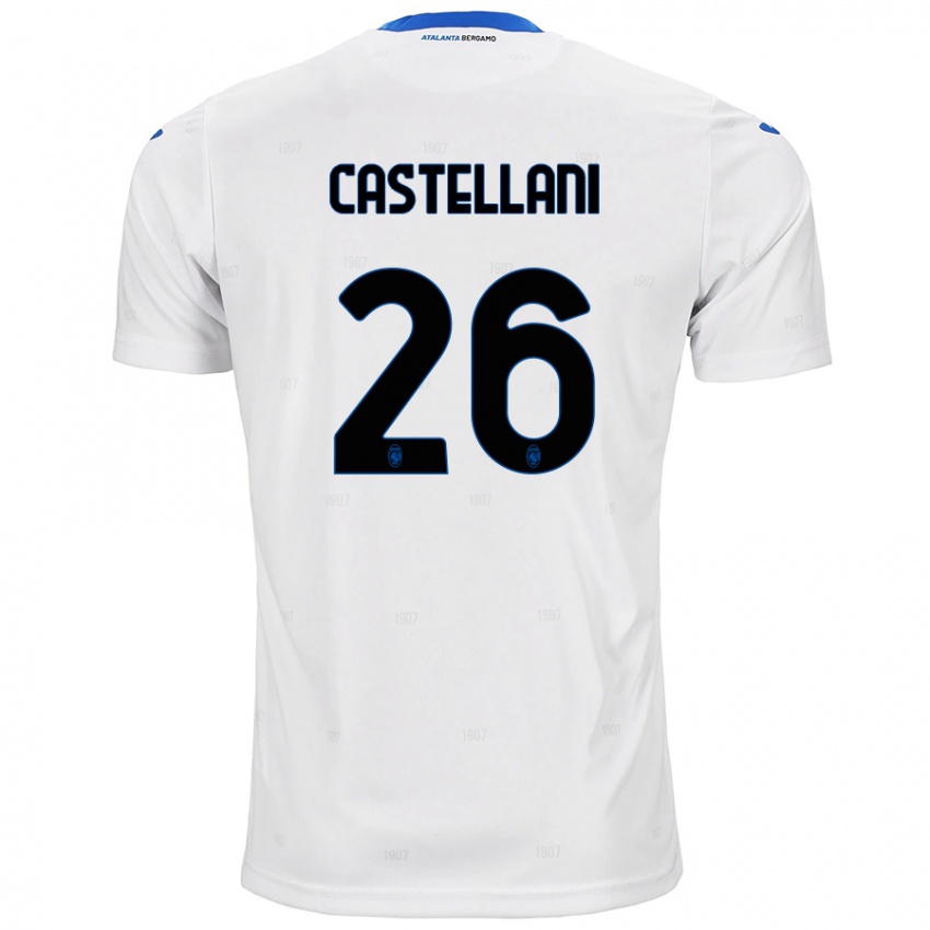 Niño Camiseta Eleonora Castellani #26 Blanco 2ª Equipación 2024/25 La Camisa Chile