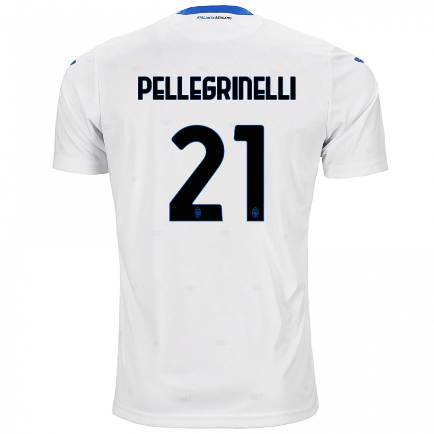 Niño Camiseta Giorgia Pellegrinelli #21 Blanco 2ª Equipación 2024/25 La Camisa Chile