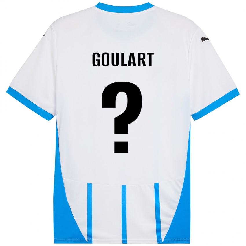 Niño Camiseta Yago Goulart #0 Blanco Azul 2ª Equipación 2024/25 La Camisa Chile