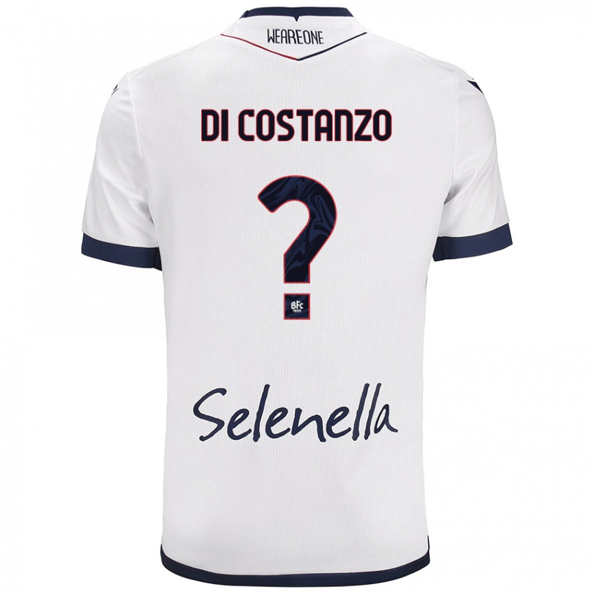 Niño Camiseta Raffaele Maria Di Costanzo #0 Blanco Azul Real 2ª Equipación 2024/25 La Camisa Chile