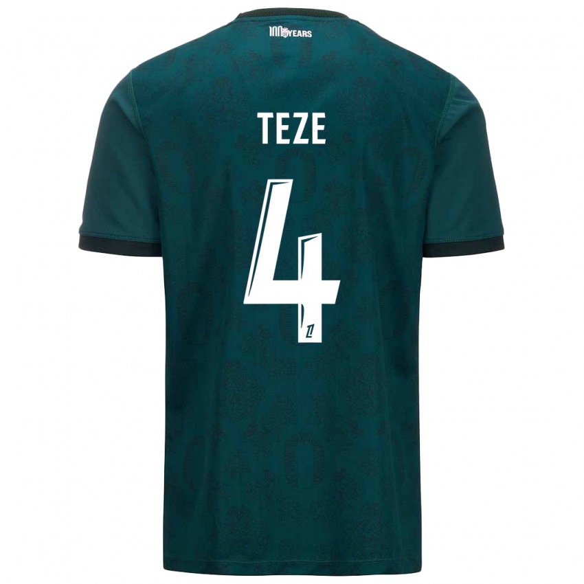 Niño Camiseta Teze #4 Verde Oscuro 2ª Equipación 2024/25 La Camisa Chile