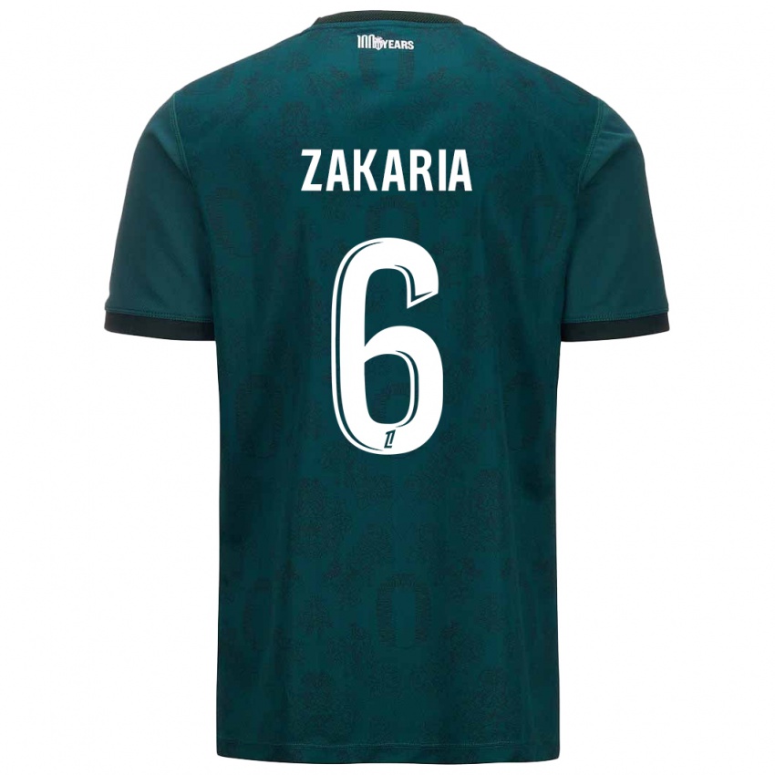 Niño Camiseta Denis Zakaria #6 Verde Oscuro 2ª Equipación 2024/25 La Camisa Chile