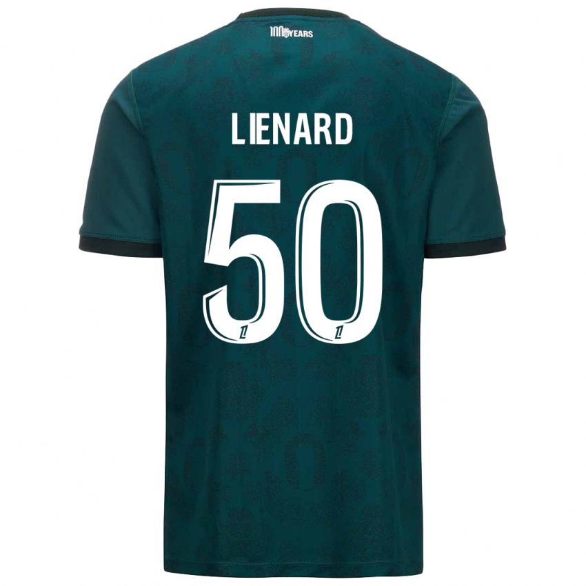 Niño Camiseta Yann Lienard #50 Verde Oscuro 2ª Equipación 2024/25 La Camisa Chile