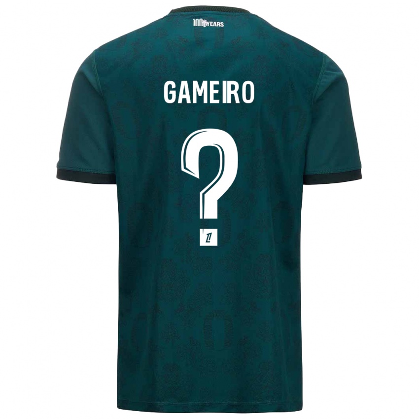 Niño Camiseta Benoît Gameiro #0 Verde Oscuro 2ª Equipación 2024/25 La Camisa Chile