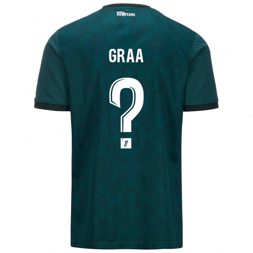 Niño Camiseta Mohamed Graa #0 Verde Oscuro 2ª Equipación 2024/25 La Camisa Chile