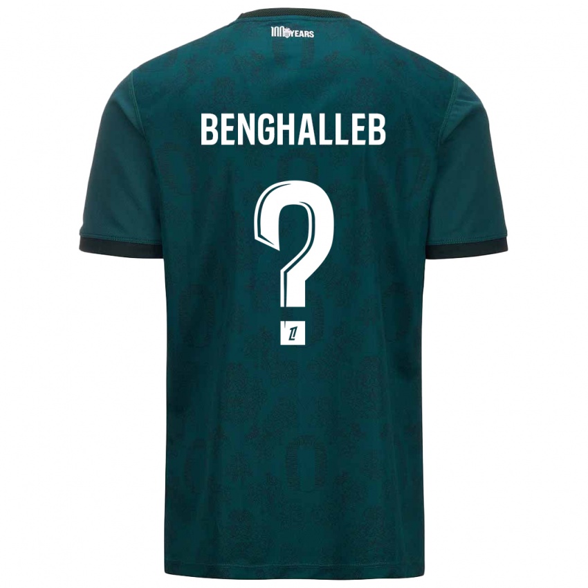 Niño Camiseta Adam Benghalleb #0 Verde Oscuro 2ª Equipación 2024/25 La Camisa Chile