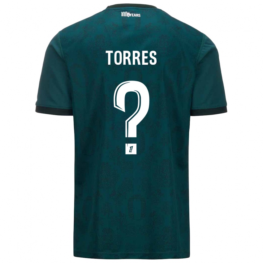 Niño Camiseta Jean Torres #0 Verde Oscuro 2ª Equipación 2024/25 La Camisa Chile