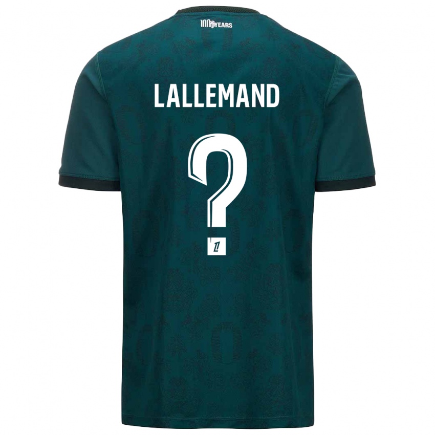 Niño Camiseta Nassim Lallemand #0 Verde Oscuro 2ª Equipación 2024/25 La Camisa Chile