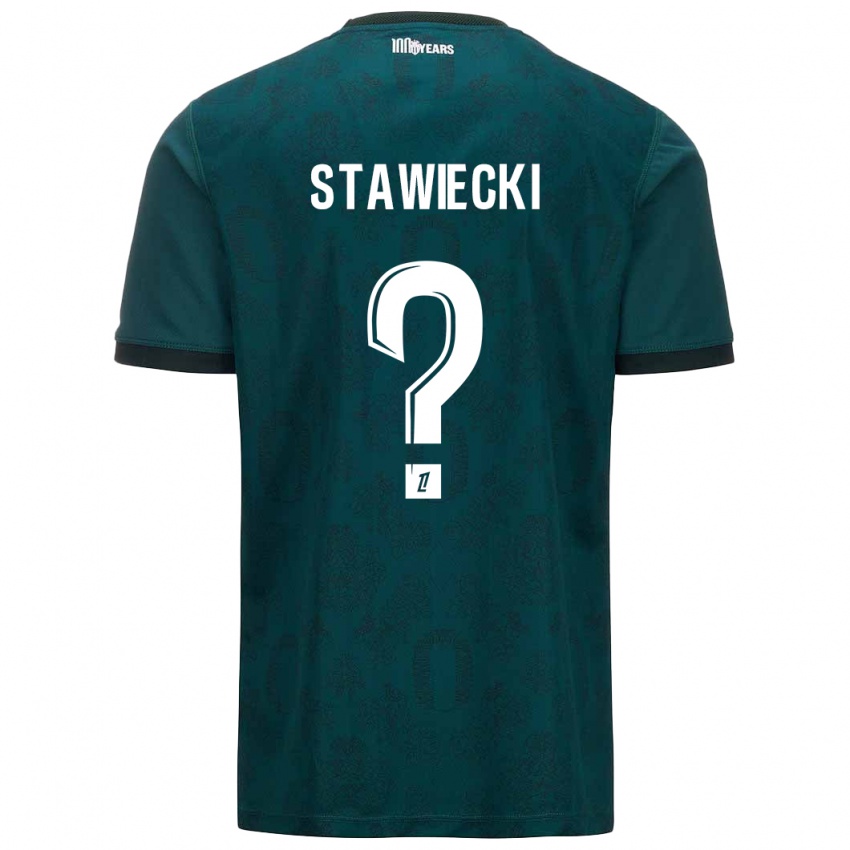 Niño Camiseta Jules Stawiecki #0 Verde Oscuro 2ª Equipación 2024/25 La Camisa Chile