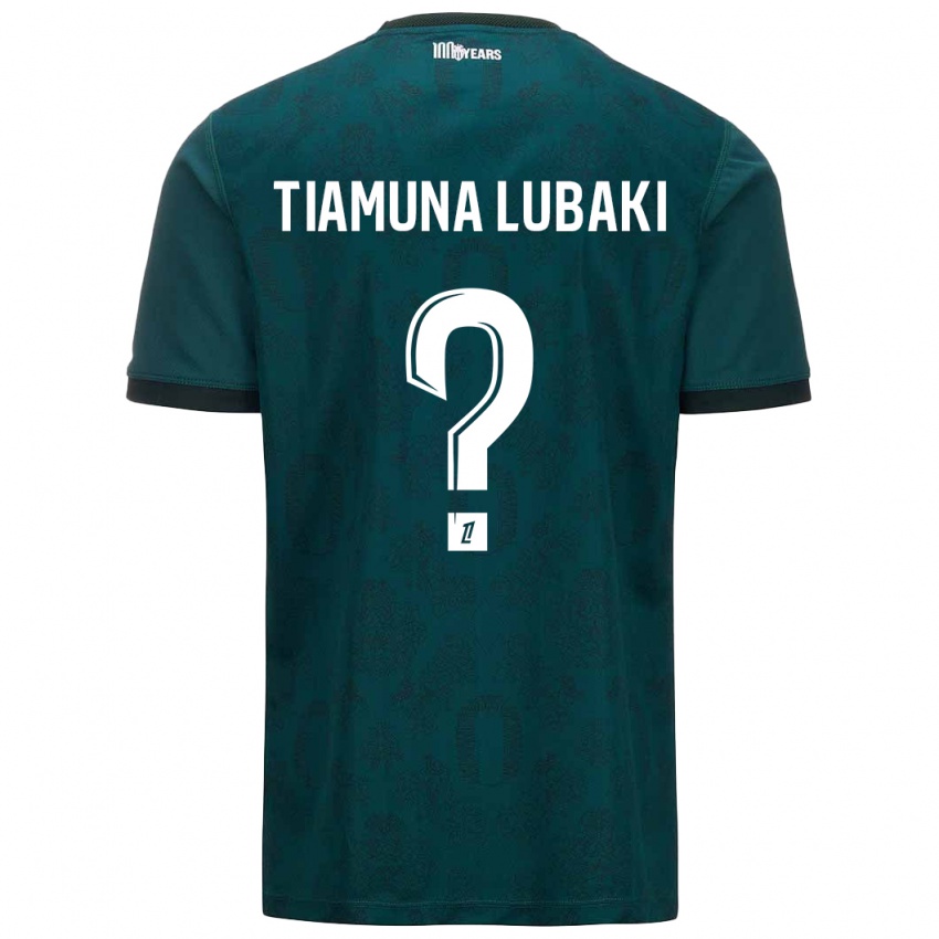 Niño Camiseta Loïc Tiamuna Lubaki #0 Verde Oscuro 2ª Equipación 2024/25 La Camisa Chile