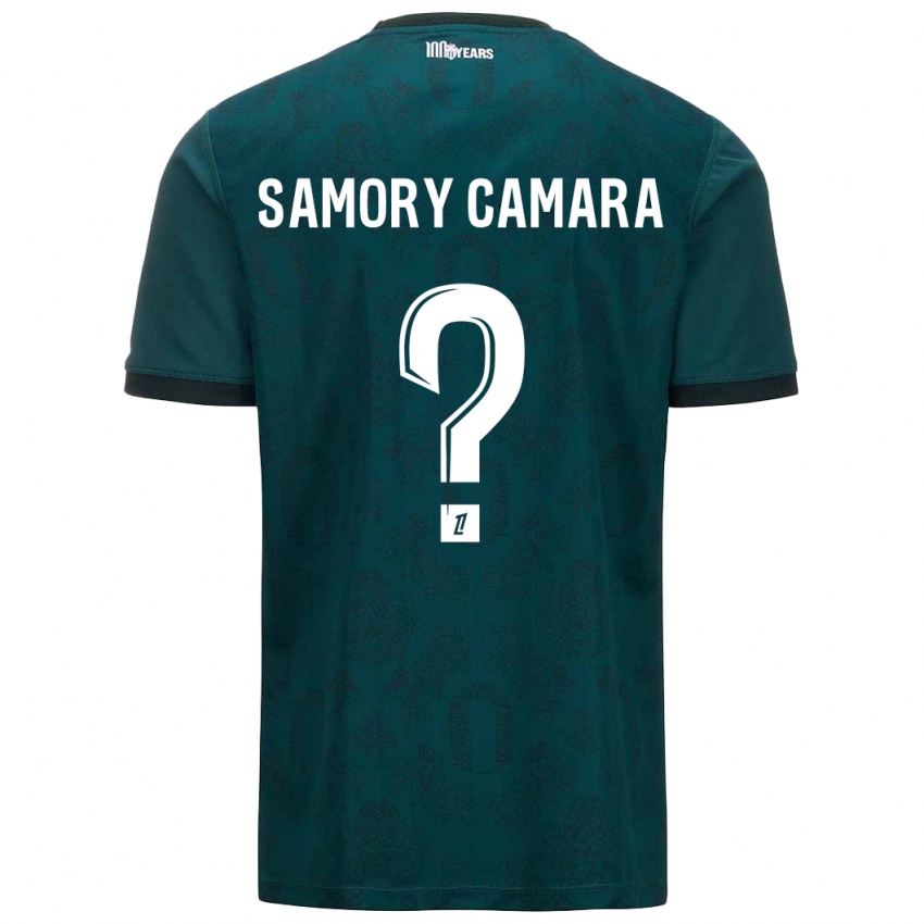 Niño Camiseta Verges Samory Camara #0 Verde Oscuro 2ª Equipación 2024/25 La Camisa Chile