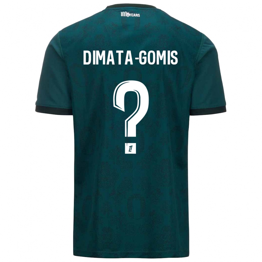 Niño Camiseta Kamron Dimata-Gomis #0 Verde Oscuro 2ª Equipación 2024/25 La Camisa Chile