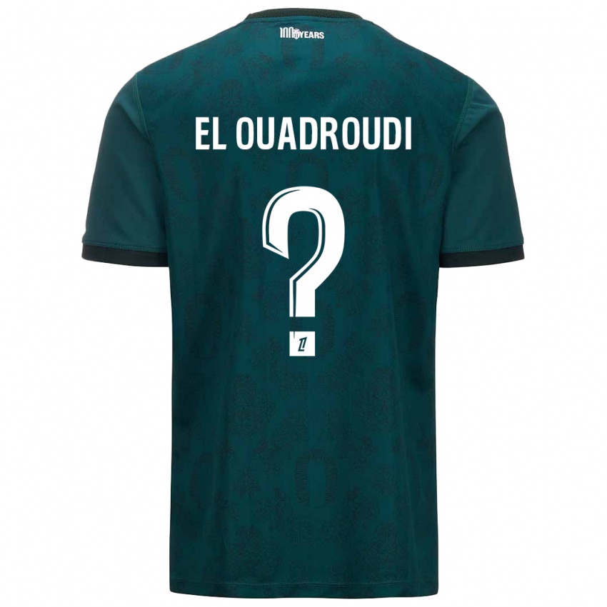 Niño Camiseta Imrane El Ouadroudi #0 Verde Oscuro 2ª Equipación 2024/25 La Camisa Chile