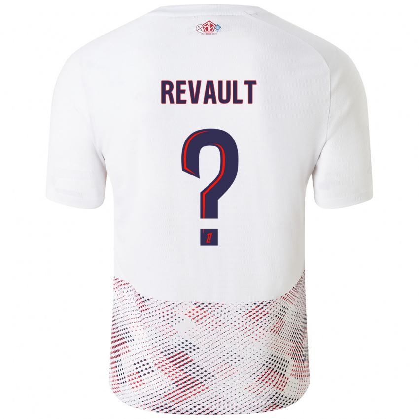 Niño Camiseta Joris Revault #0 Blanco Azul Real 2ª Equipación 2024/25 La Camisa Chile