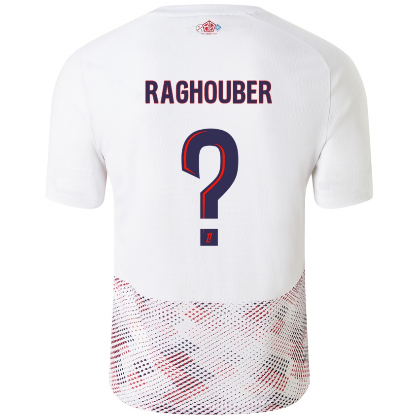 Niño Camiseta Ugo Raghouber #0 Blanco Azul Real 2ª Equipación 2024/25 La Camisa Chile