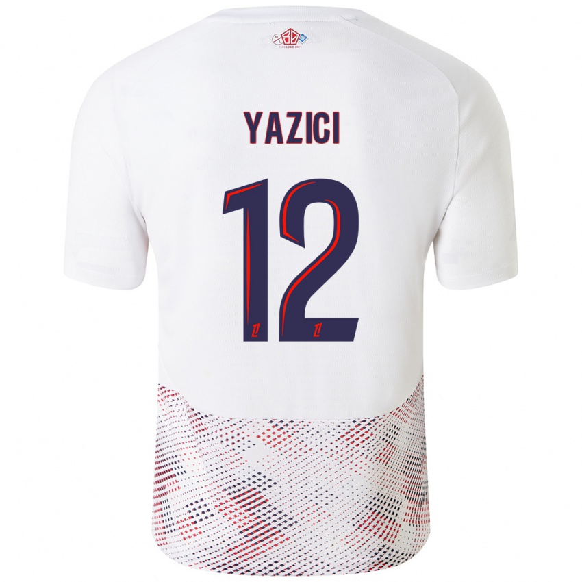 Niño Camiseta Yusuf Yazici #12 Blanco Azul Real 2ª Equipación 2024/25 La Camisa Chile