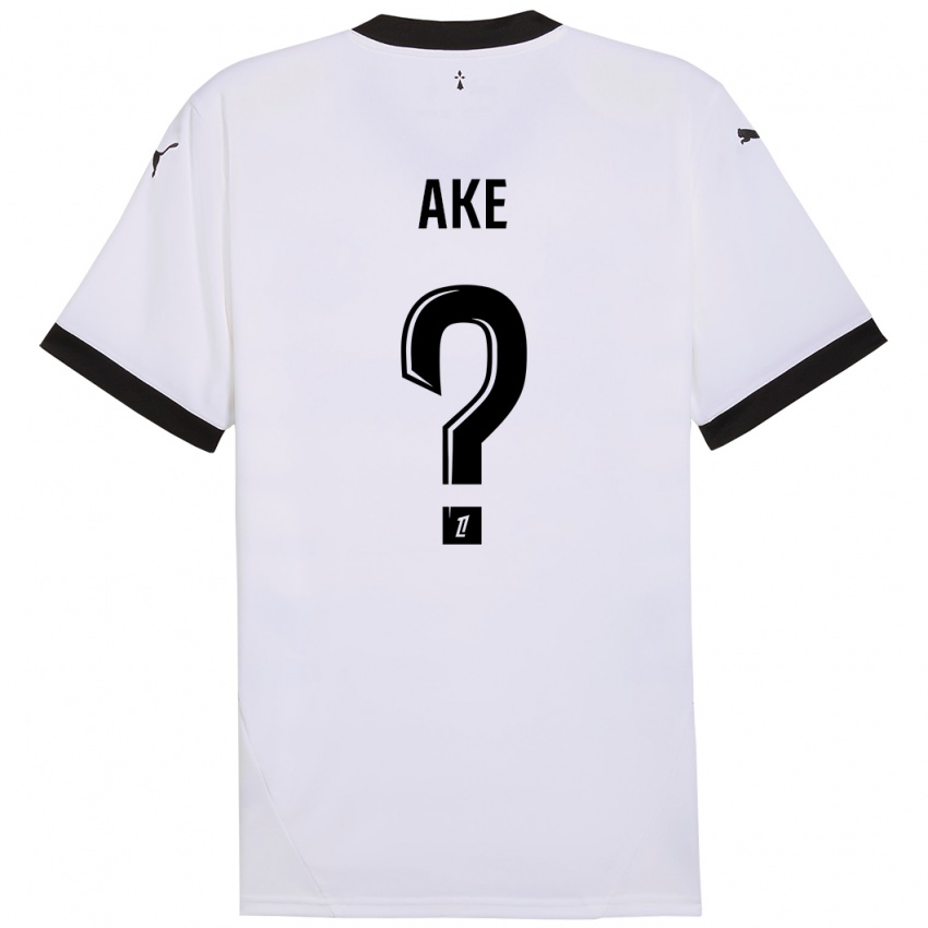 Niño Camiseta Junior Ake #0 Blanco Negro 2ª Equipación 2024/25 La Camisa Chile