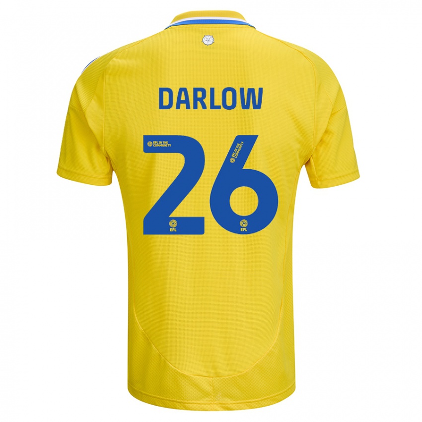 Niño Camiseta Karl Darlow #26 Amarillo Azul 2ª Equipación 2024/25 La Camisa Chile