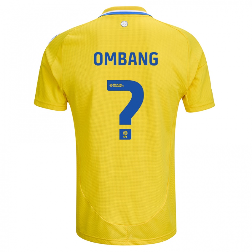 Niño Camiseta Darryl Ombang #0 Amarillo Azul 2ª Equipación 2024/25 La Camisa Chile