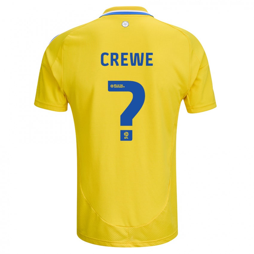 Niño Camiseta Charlie Crewe #0 Amarillo Azul 2ª Equipación 2024/25 La Camisa Chile