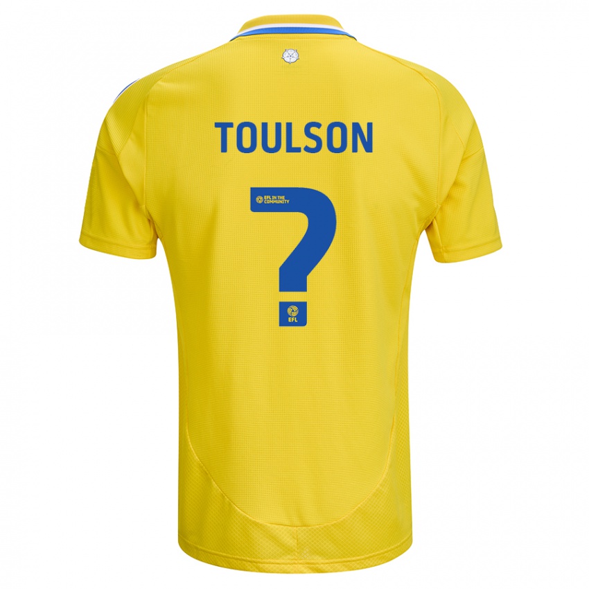 Niño Camiseta Daniel Toulson #0 Amarillo Azul 2ª Equipación 2024/25 La Camisa Chile