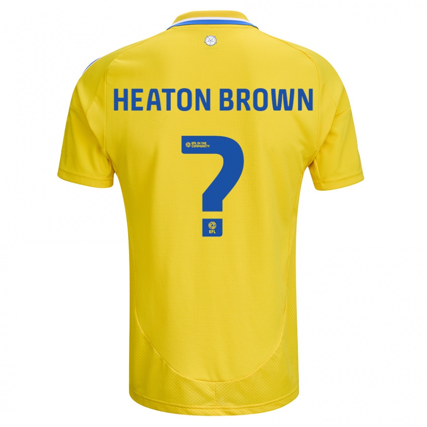 Niño Camiseta Heaton Brown #0 Amarillo Azul 2ª Equipación 2024/25 La Camisa Chile