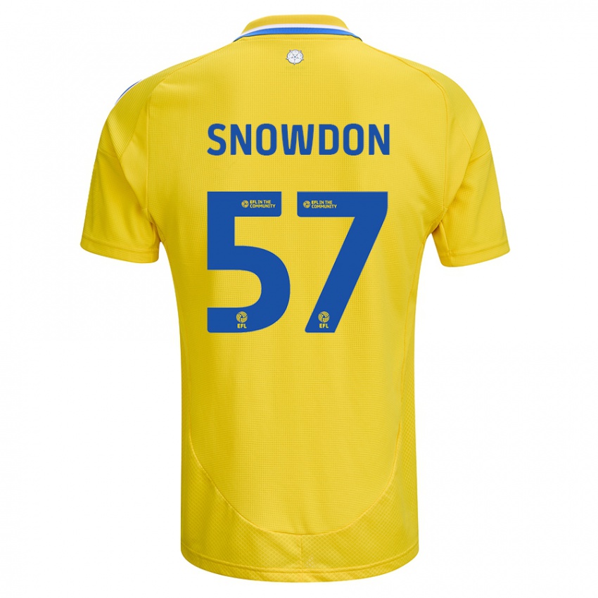 Niño Camiseta Joe Snowdon #57 Amarillo Azul 2ª Equipación 2024/25 La Camisa Chile