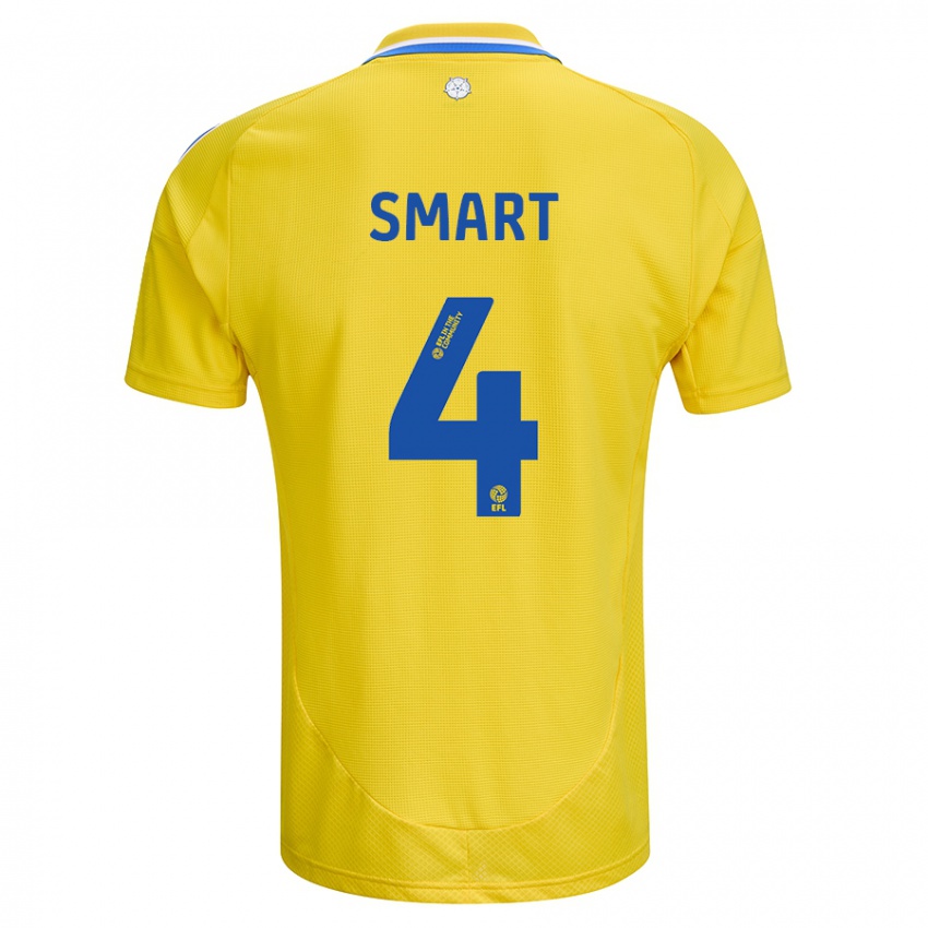 Niño Camiseta Olivia Smart #4 Amarillo Azul 2ª Equipación 2024/25 La Camisa Chile