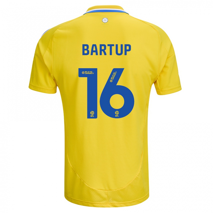 Niño Camiseta Laura Bartup #16 Amarillo Azul 2ª Equipación 2024/25 La Camisa Chile