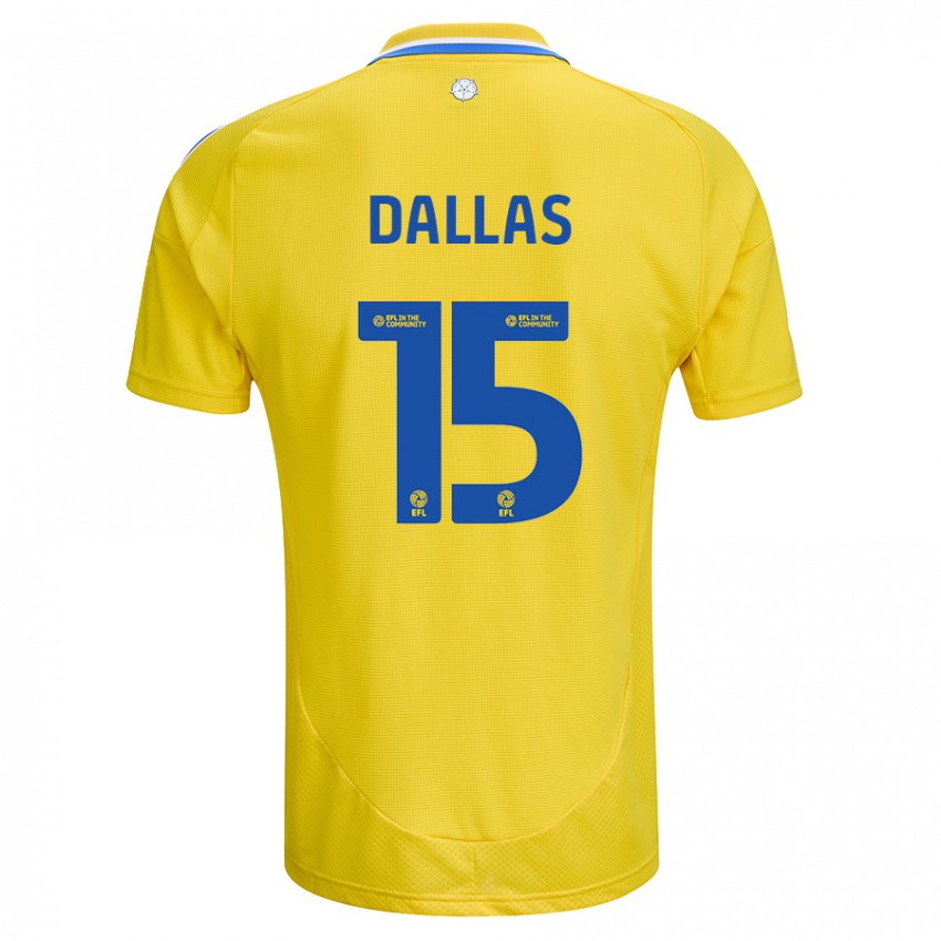 Niño Camiseta Stuart Dallas #15 Amarillo Azul 2ª Equipación 2024/25 La Camisa Chile