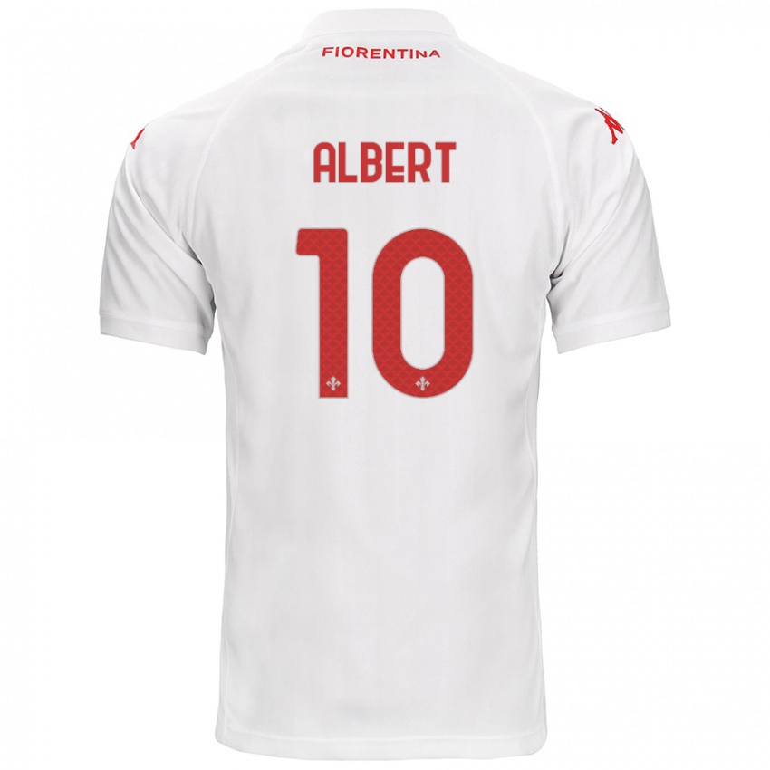 Niño Camiseta Albert Gudmundsson #10 Blanco 2ª Equipación 2024/25 La Camisa Chile