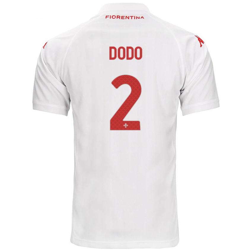 Niño Camiseta Dodô #2 Blanco 2ª Equipación 2024/25 La Camisa Chile