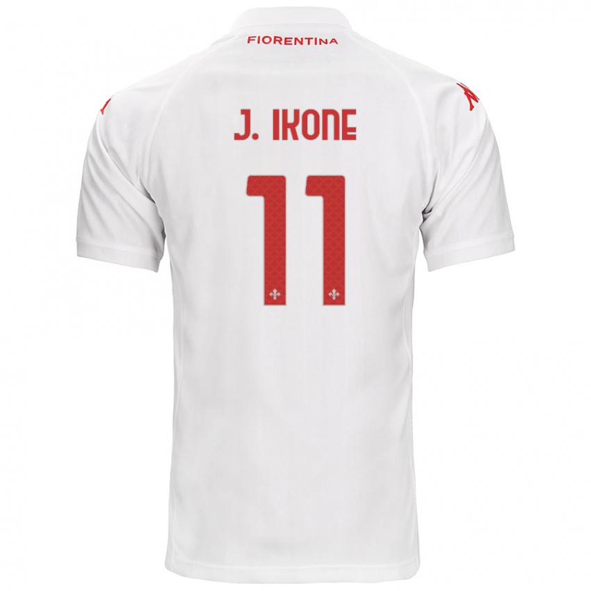 Niño Camiseta Jonathan Ikoné #11 Blanco 2ª Equipación 2024/25 La Camisa Chile