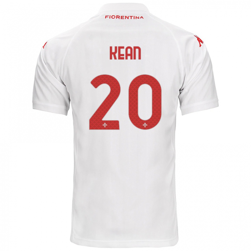 Niño Camiseta Moise Kean #20 Blanco 2ª Equipación 2024/25 La Camisa Chile