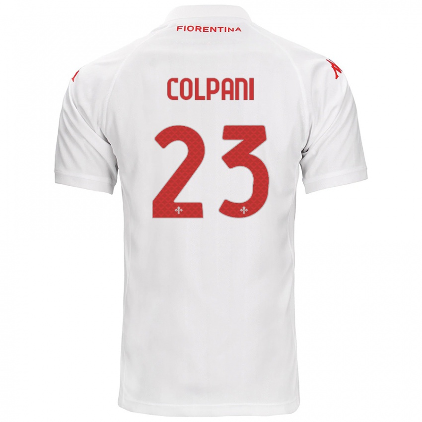 Niño Camiseta Andrea Colpani #23 Blanco 2ª Equipación 2024/25 La Camisa Chile