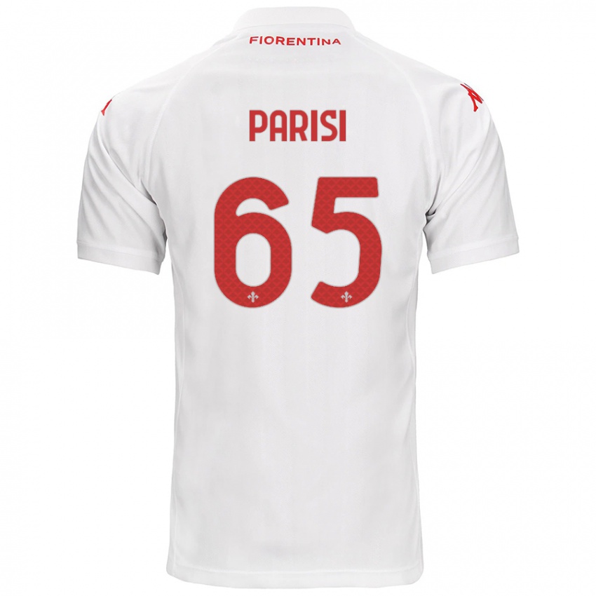 Niño Camiseta Fabiano Parisi #65 Blanco 2ª Equipación 2024/25 La Camisa Chile