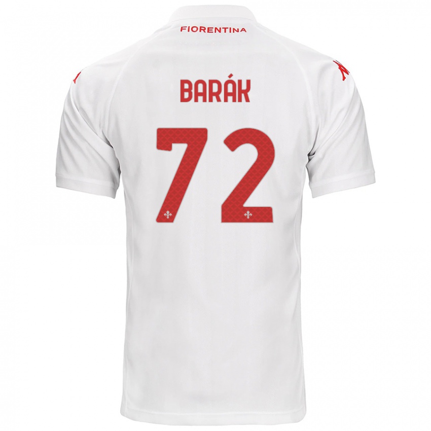 Niño Camiseta Antonin Barak #72 Blanco 2ª Equipación 2024/25 La Camisa Chile