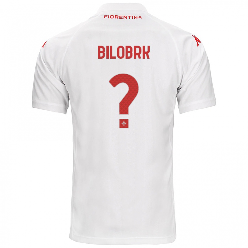 Niño Camiseta Ante Bilobrk #0 Blanco 2ª Equipación 2024/25 La Camisa Chile