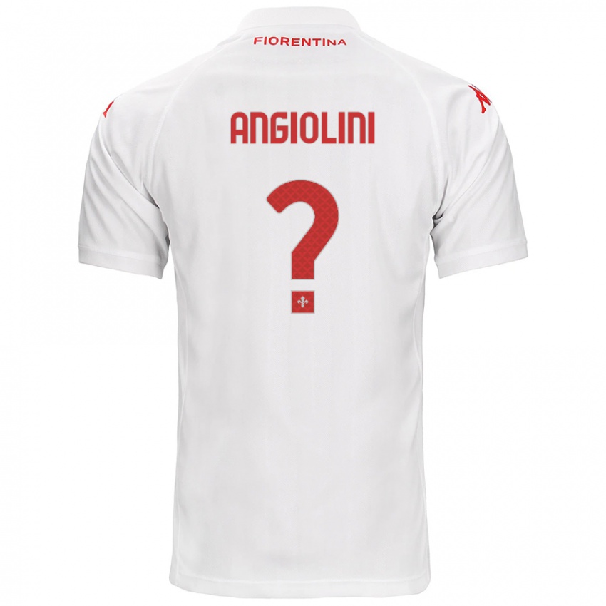 Niño Camiseta Gianmarco Angiolini #0 Blanco 2ª Equipación 2024/25 La Camisa Chile